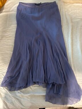 Polo by Ralph Lauren Lavender High-Low Chiffon Skirt